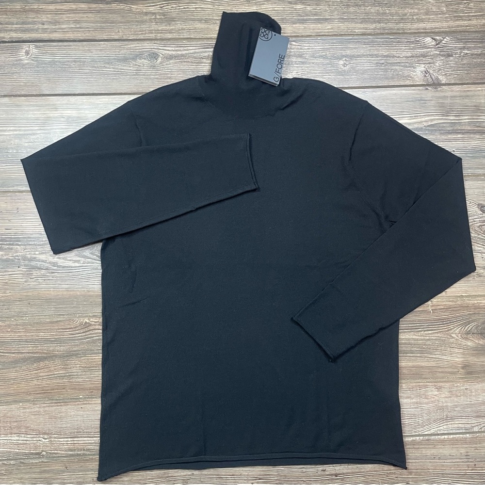 G/Fore Men's Merino Wool Blend Turtleneck Sweater Black Size XL NWT $280